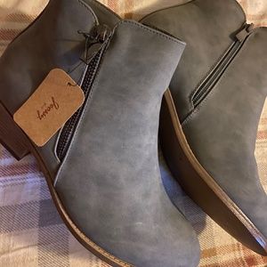 Gray Target Booties